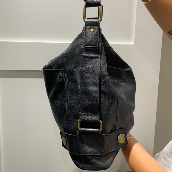 COPY - MATT & NAT Samsāra Black Vegan Leather Hobo Shoulder Bag - Picture 4 of 5